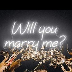Custom neon sign - WILL YOU MARRY ME?